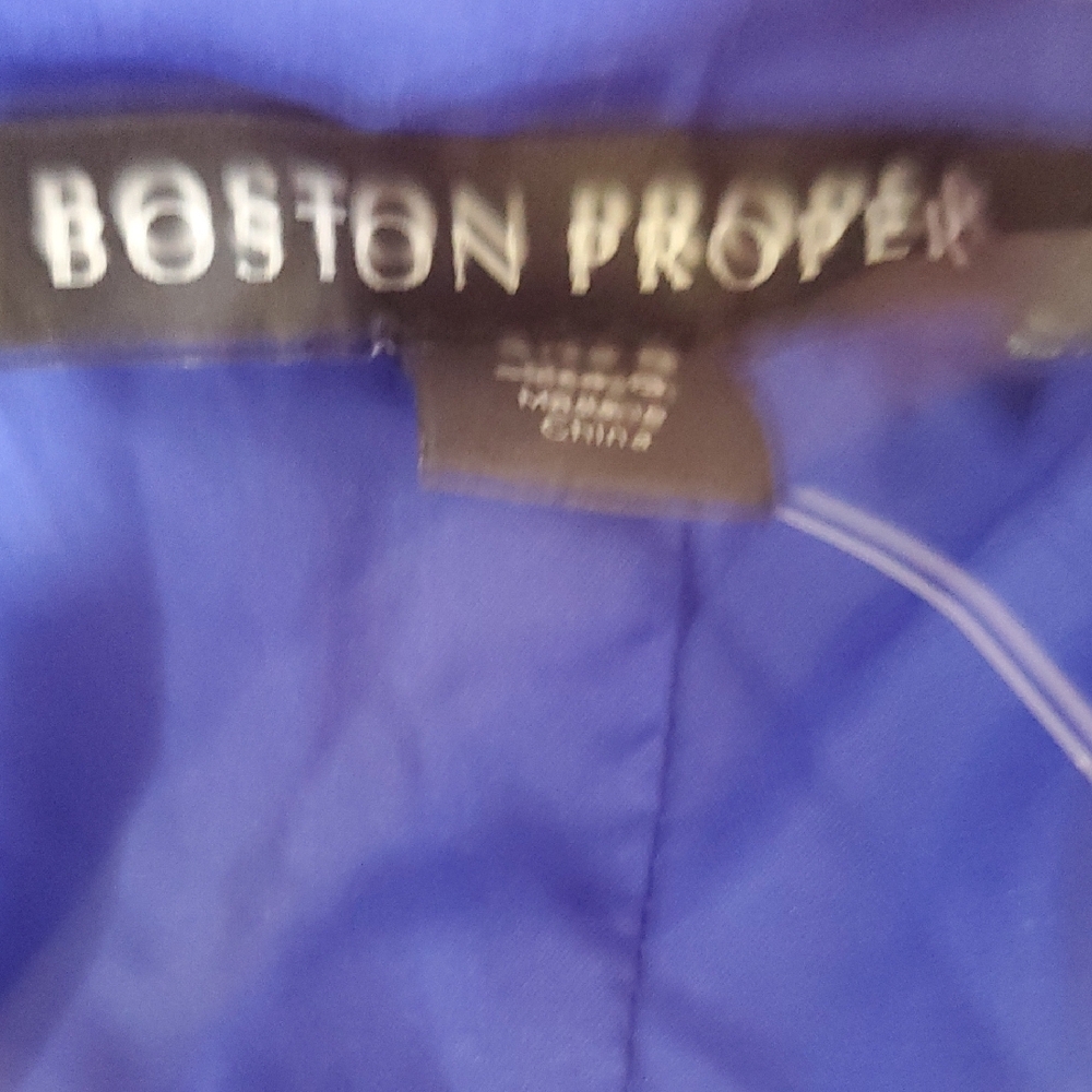 Nwt Boston Proper Floral Dress in Blue and White - Picture 9 of 16